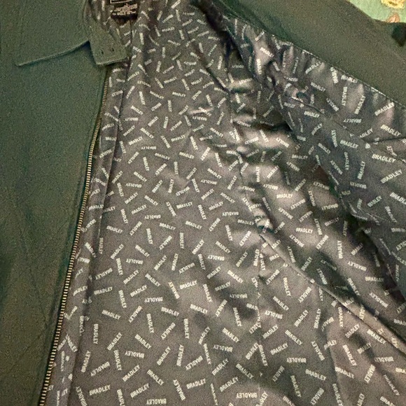 Women's Dark Teal Leather Jacket - Picture 2 of 3